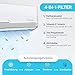 ZENIRO Split Klimaanlage Klimagerät Set Air Conditioner mit Heizfunktion 12000 BTU 3,5kW A++ WiFi/App-Steuerung 4D AirFlow Auto Reinigung inkl. Montagematerial Vorgefüllt R32