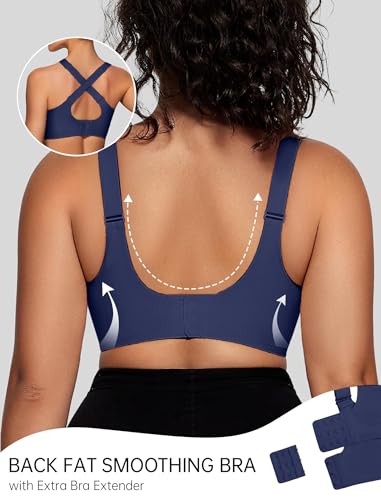 Image of OEAK Womens Wireless Jelly Bras V Mesh Comfortable Bralette Supportive Tshirt Bra No Underwire Seamless Push Up Everyday Bras