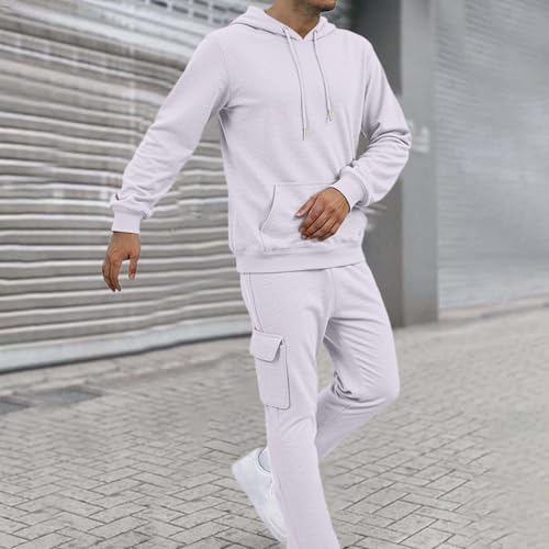 Mens Sweat Set Two Piece Outfit Lounge Comfortable Running Track Suits - image 3
