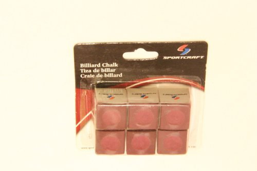 SportcraftBilliard Chalk Pre-hollowed to fit cue tips - red