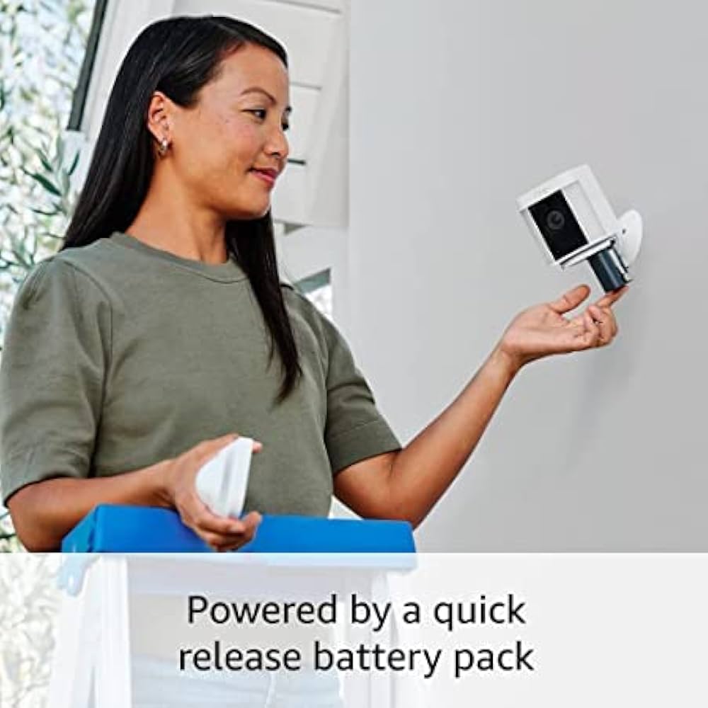 Amazon.com: Ring Spotlight Cam Plus, Battery | Two-Way Talk