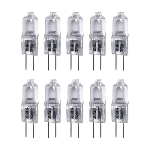 G4 12V 20W Halogen Bulb JC Type Bi-Pin LightClear G4 Bi-pin Base Halogen Light Bulb (10W 10Pack)