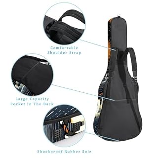 JRHEJTFZ Housse pour guitare acoustique de 1,9 cm d’épaisseur – Imperméable – Durable et élégant – Imprimé panda mignon, Multicolore 4., 42.9×16.9×4.7 in, Motif imprimé tendance - Les Beatles, Paul McCartney, John Lennon, RIngo Starr, George Harrison JRHEJTFZ Housse pour guitare acoustique de 1,9 cm d'épaisseur - Imperméable - Durable et élégant - Imprimé panda mignon, Multicolore 4., 42.9x16.9x4.7 in, Motif imprimé tendance – Image 3