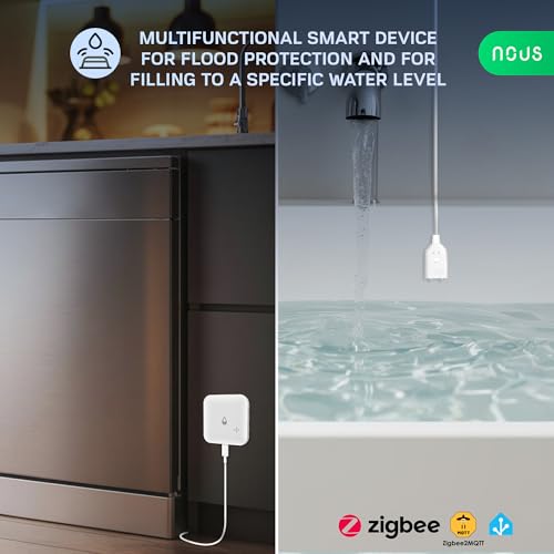 Capteur d'eau ZigBee Nous E13 connecté Alexa et Google Home avec alarme IP66