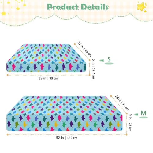 Drap de berceau imperméable bleu pour protéger le lit de bébé fille - 4