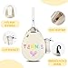 NZNDB Tennis Bags for Women Girl, Tennis Sling Crossbody Backpack, Water Resistant Tennis Bag for Pickleball, Tennis, Racketball (White)