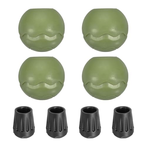 YIGZYCN Paquete de 4 fundas de taburete resistentes al sol, cómodas fundas de asiento al aire libre para acampar y uso al aire libre, protectores de goma para patas de silla