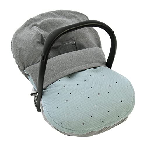 Rosy Fuentes Funda + Saco Universal para Silla de coche GRUPO 0 - Saco para Silla de Bebé Grupo 0 - Equipado para ser Ajustado perfectamente 0-verde