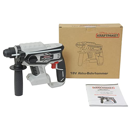 Dino KRAFTPAKET 18V-22 Bürstenloser Akku Bohrhammer SDS-plus (max. Schlagenergie 2.2 Joule, Bohrleistung: Beton: 22mm… – Bild 8