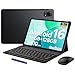 POPUX P10 Pro Tablette 10 Pouces, Tablette Android 16 avec 120Hz Display, 48Go+128Go/2To, T7250 Octa-Coeur, 8800mAh, Widevine L1, Gemini AI, 13MP+5MP, Tablette avec Clavier, Stylet, Noir