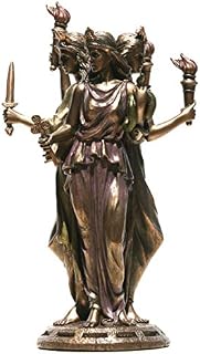 VERONESE Hecate Hekate Greek Goddess of Magic Statue Sculpture Bronze Finish (30cm/11.81inch)