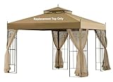 SCOCANOPY Replacement Cover for Arrow Gazebo Modle # LCM449B, HD-61821, GGHL00019, (Beige)