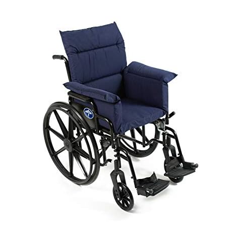 CAREACTIVE Comfort Finds Total Chair Cushion - Pressure Reducing Chair Cushion - Pressure Reducing Cushion for Wheelchairs by Comfort Finds (Navy) Cover
