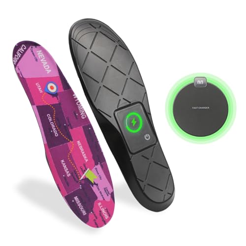 Smart Insoles with Find My Support - Wireless Rechargeable GPS Tracking Insoles, Lightweight Anti-Lost Inserts for Shoes, Ideal for Children & Seniors