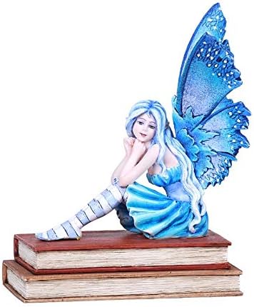 Pacific Giftware Amy Brown Book Muze Fairy Statue Home Decor Pondering