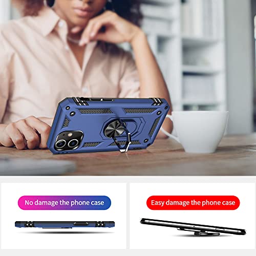 Coque iPhone 12 Pro antichoc avec protège-écran intégré bleu - 9