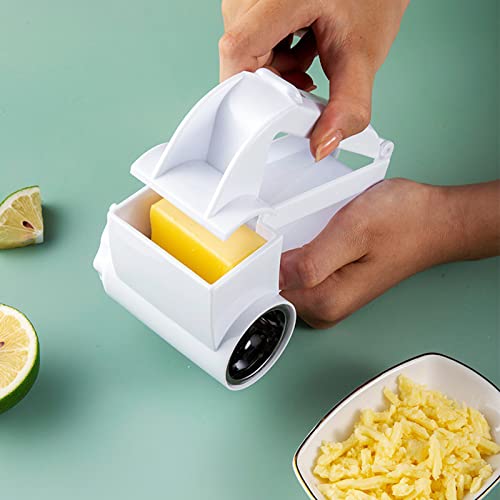 Cheese Grater Handheld Rotary Shredder With Steel Drum For Quick Grating Of Block Cheese, Nuts, Chocolate Everyday Dishwasher Safe Kitchen Tool For Home And Restaurant #TOP5