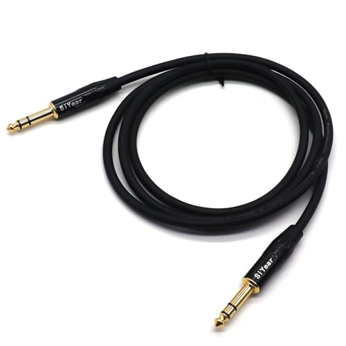 Cable de audio 6.35 mm equilibrado con conectores TRS 1/4 de alta resistencia estructural 4