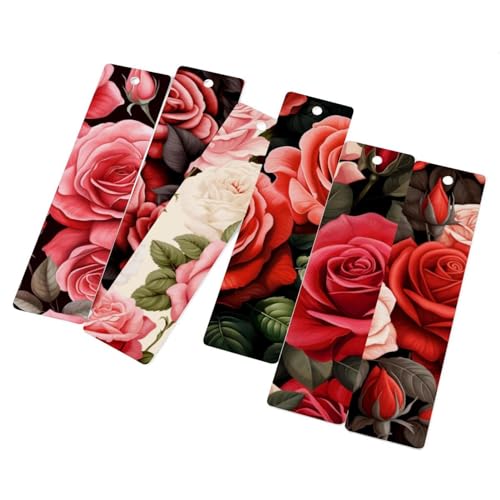Marque-pages en métal rose lot de 6 pour vos livres