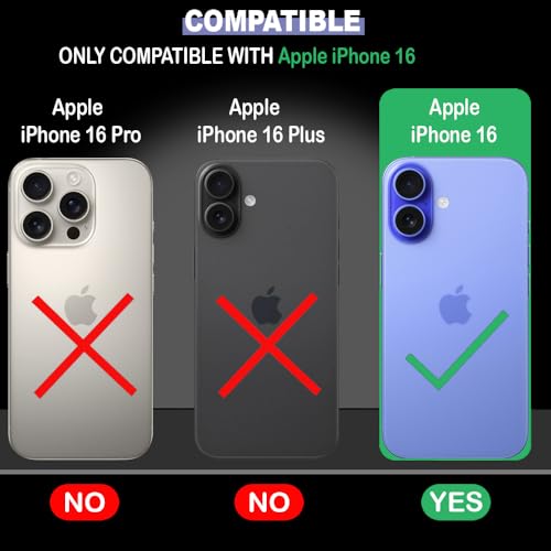 Image of amazon basics Mobile Cover for Apple iPhone 16 | Compatible with MagSafe | Magnetic Case with Built-in Magnets | Slim PC & TPU Cover for Apple iPhone 16 (Purple)