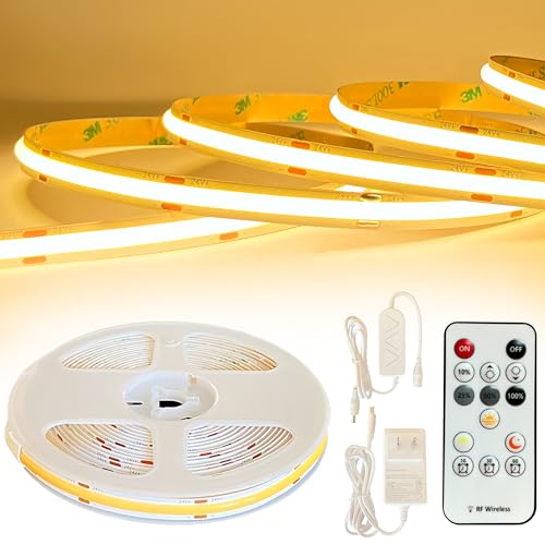 Kit Tira de LED COB 5m Blanco Cálido Dimmable con Control RF miniatura 1