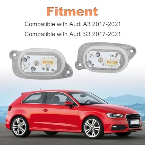 WMPHE 2Pcs DRL Headlight Ballast Module Control Unit Compatible with Audi A3 S3 2017-2021 Replacement for 90070222 8V0998473 8V0998474 90070223 Daytime Running Light Left & Right by WMPHE - Image 2