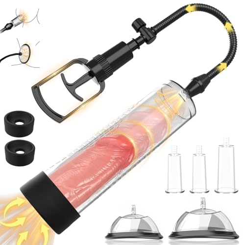 Gikk Penis Vacuum Pump Pussy Pump Set，Manual Penis Enlarger Enlargement Extend Pump Air Pressure Device, Clitoral Pump Vagina Pumps Sexual Pleasure Suckers Tools for Couples