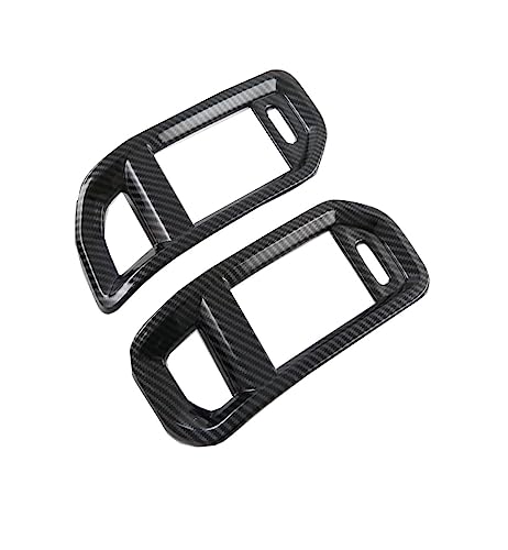 OHWODA Material de fibra de carbono para tiras decorativas interiores y exteriores de coche para camiones 2022-2023-2024 (marco de salida de aire lateral de fibra de carbono)