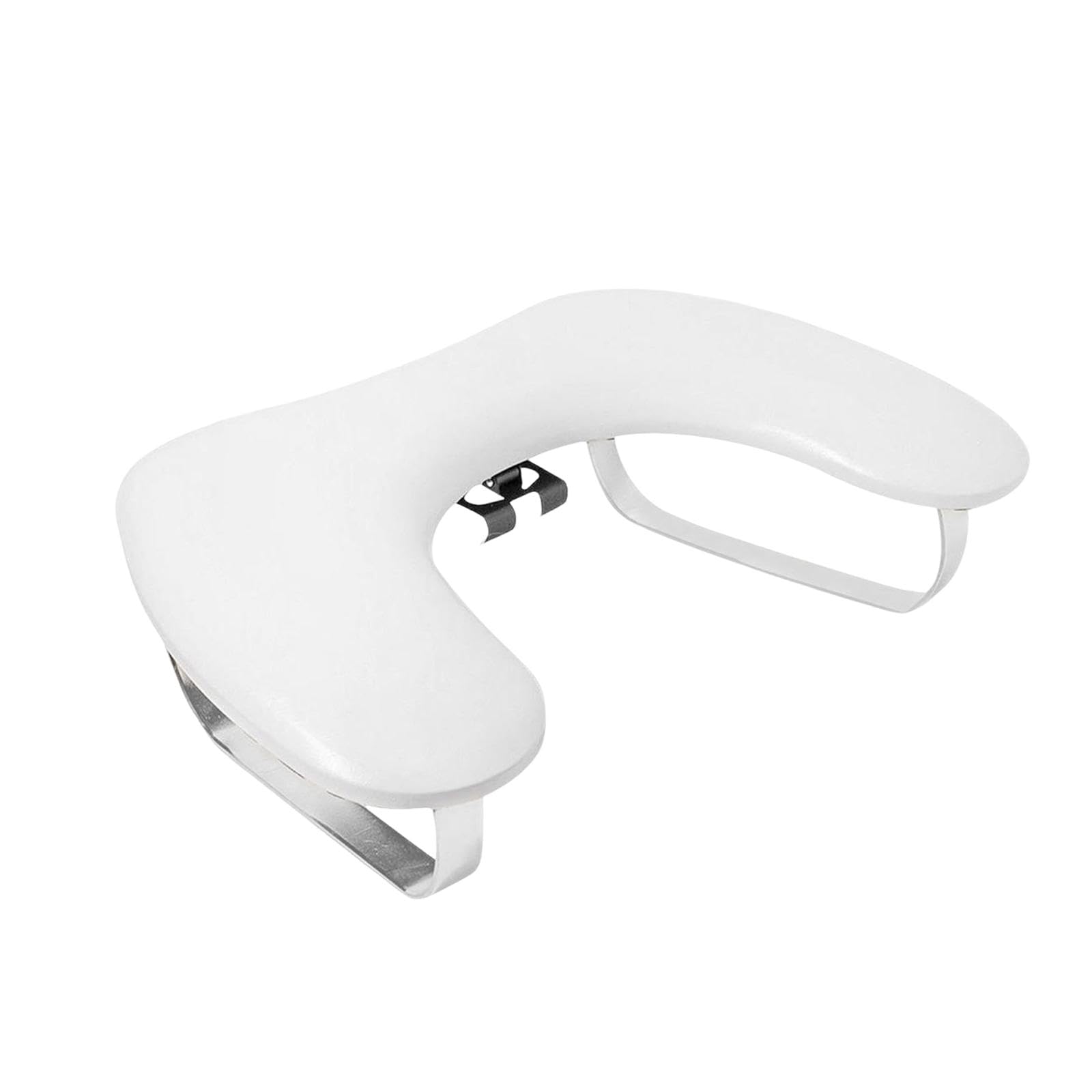 MERIGLARE Reposabrazos ergonómico para uñas con soporte para teléfono, en forma de U, de piel sintética profesional, para manicura, salón de manicura en casa.