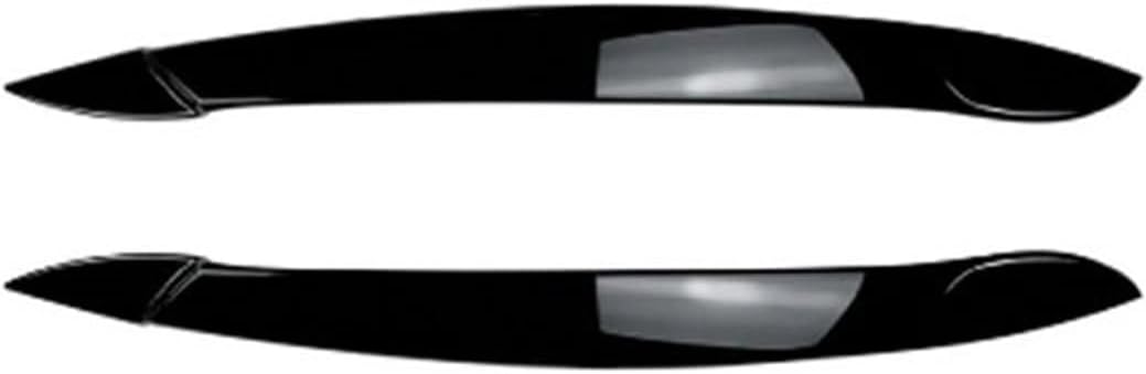 Compatible with BMW X5 E70 2008-2013 Rear Roof Lip Spoiler Trunk Wing Diffuser Tail Fin Lamp Eyebrow Trim Accessories Body kit Tuning(Eyebrow Black)