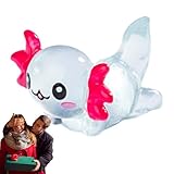 Figuras de ajolote, figuras de acuario de resina de dibujos animados, decoraciones en la oscuridad, figuras de ajolote duraderas, pequeños accesorios de acuario para acuario, decoración de tanques,
