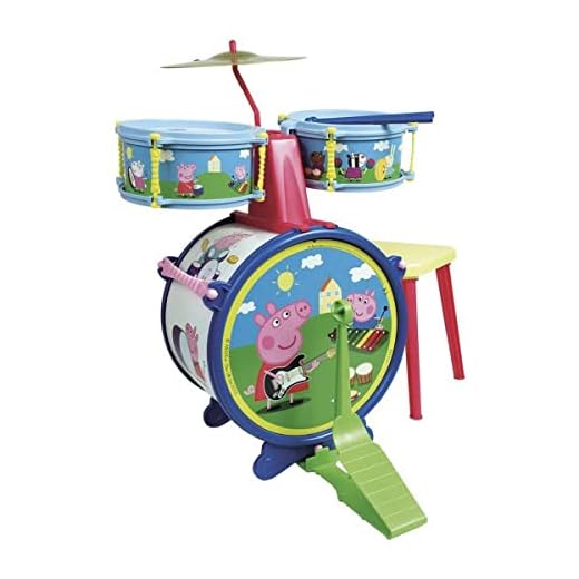Claudio Reig - Bateria Pepa Pig 2 Tambores 30X17X60 72-2323