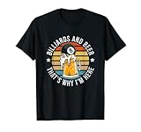 Diseño de billar y cerveza para jugadores de billar a los que les gusta jugar al billar o billar en el club de billar. Gran diseño para todos los que quieren mezclar la mesa de billar con tiza y taco de billar.
