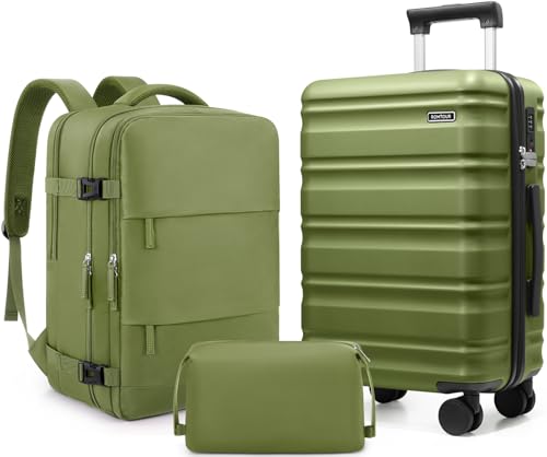 Romtour Suitcase Set 3 Piece, 20 IN Carry On Luggage PC