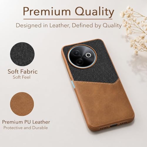 Image of Jkobi Back Case Cover for Vivo Y39 (Dual PU Leather Stitch | Professional Minimalist | Soft and Flexible)