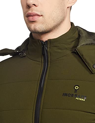 Image of Qube By Fort Collins Men's Heavy Winter Bomber Jacket - Insulated, Warm & Stylish Cold Weather Outerwear