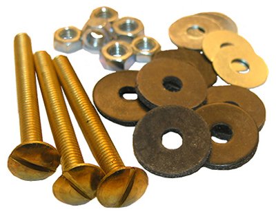 Lasco 04-3673 Toilet Tank-to-Bowl Kit, Brass, 5/16 x 3 In. - Quantity 6