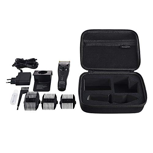 Casingwise Tasche für Panasonic ER-DGP80, ER-GP82 Rasierer / Haarschneidemaschine Hülle mit Fach für Kabel und Zubehör für Reisen / Barttrimmer Hard Case mit Trageschlaufe schwarz - Image 4