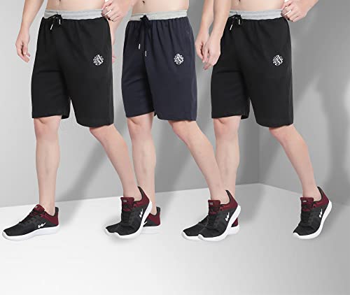 Image of OORA Men's Plus Sizes Cotton Shorts M to 5XL, 28 to 48 Inches Waistline