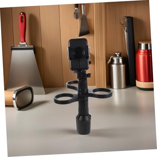 Porte-gobelet extensible pour voiture avec support rotatif et double rangement