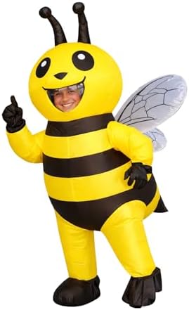Inflatable Bee Costume Adult Full Body Bumble Bee Blow Up Costume...