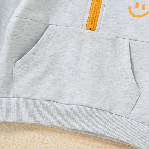 Image of YOUNGER STAR Toddler Baby Boy Girl Clothes Fall Winter Outfits Long Sleeve Hoodie Sweatshirt Sweat Pants Cotton Sweatsuits