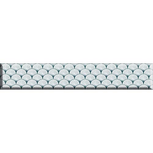 Listel adhésif décoratif autocollant en 3D relief, style art déco chic, x10, 15 cm X 15 cm
