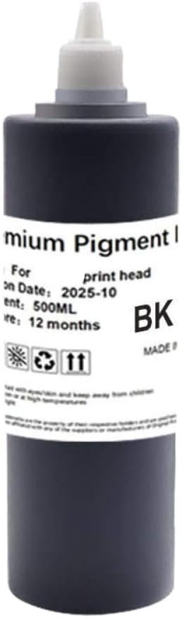 500ml Pigment Ink Refill Compatible with TA-20 TA-30 TM-240 TM-340 TM-200 TM-205 TM-300 TM-305 TM250 TM255 TM350 TM355 PFI-030 PFI-031 PFI-120 PFI-121(500ml pimgnet-Y)