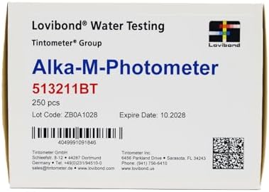 Lovibond - Alka-M-Photometer Tablets | Total Alkalinity Testing | Photometer Compatible | 250 Tablets | Suitable for Pools, Drinking Water, Industrial & Environmental Testing