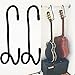 Portable Guitar Hanger and Guitar Closet Display Rack Guitar Bracket Holder Guitar Stand With No slip Rubber Padding, for Home or Studio - No installation tools required - No guitar - 2/PK