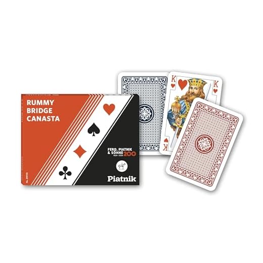 Piatnik 219733 Romme Brücke Canasta Spielkarten