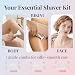 BarberBoss Women’s Electric Shaver, 3-in-1 Portable Lady Shaver, Body, Bikini, Face Womens Groomer, Cordless Wet & Dry Women’s Razor, Facial Hair Remover, USB Rechargeable Ladies Groomer, QR-8003