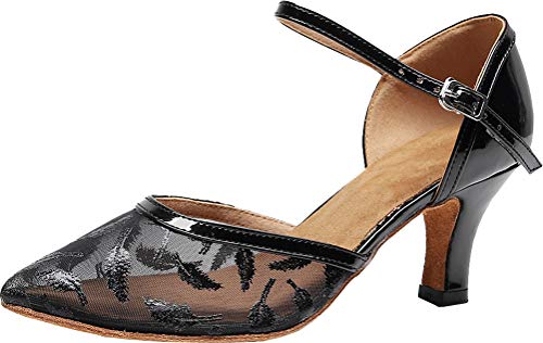 Chaussures salsa et Cha-cha bout fermé confortables pour soirée