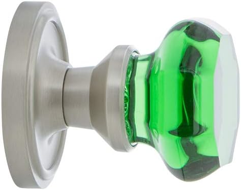 Miniatura 3 de Nostalgic Warehouse 722160 - Pomo de puerta con diseño de roseta clásica Waldorf en níquel satinado